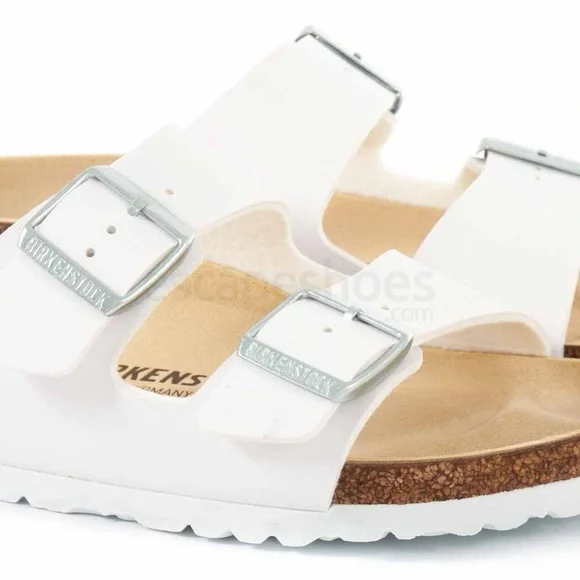 Birkenstock Arizona White Leather Birkoflor 41 - Picture 5 of 16